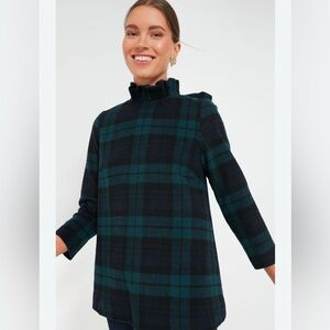 TUCKERNUCK Blackwatch Plaid Faye Blouse M